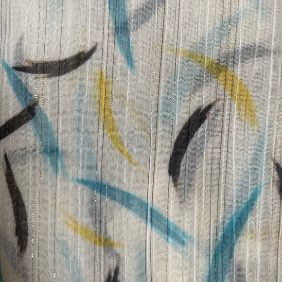 DKNY- NWT Semi Sheer Blouse with Ruffle Detailing - Picture 8 of 11